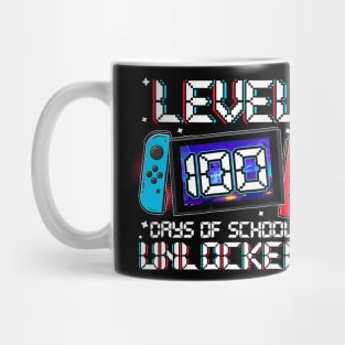 Level 100 Days Of School Unlocked Gamer Video Games Boys Mug